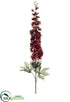 Silk Plants Direct Delphinium Spray - Wine Two Tone - Pack of 12