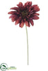 Silk Plants Direct Gerbera Daisy Spray - Wine Two Tone - Pack of 12