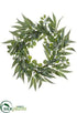 Silk Plants Direct Eucalyptus Wreath - Green Two Tone - Pack of 2