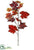 Grape Leaf Spray - Crimson Two Tone - Pack of 12