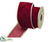 Velvet Ribbon - Burgundy - Pack of 6