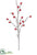 Rosehip Spray - Burgundy - Pack of 12