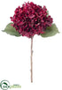 Silk Plants Direct Hydrangea Spray - Burgundy - Pack of 24