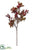 Berry, Leaf Spray - Burgundy - Pack of 12