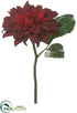 Silk Plants Direct Dahlia Spray - Burgundy - Pack of 12