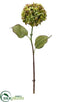 Silk Plants Direct Hydrangea Spray - Green Burgundy - Pack of 6