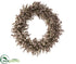 Silk Plants Direct Eucalyptus Wreath - Mauve Dusty - Pack of 1