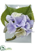 Silk Plants Direct Hydrangea Corsage - Cream Lavender - Pack of 4