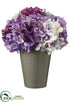 Silk Plants Direct Hydrangea - Purple Lavender - Pack of 6