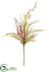 Silk Plants Direct Heather, Fern Spray - Burgundy Mauve - Pack of 12