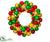 Ornament Ball Wreath - Mixed - Pack of 2