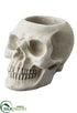 Silk Plants Direct Cement Skull Planter - Gray - Pack of 4