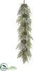 Silk Plants Direct Eucalyptus, Lavender Garland - Green Gray - Pack of 2