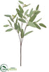 Silk Plants Direct Eucalyptus Leaf Spray - Green Gray - Pack of 12