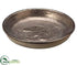 Silk Plants Direct Stoneware Plate - Bronze - Pack of 1