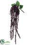 Silk Plants Direct Astilbe Hanging Bush - Eggplant - Pack of 6