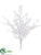 Silk Plants Direct Flocked Berry Bush - White - Pack of 12