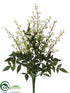 Silk Plants Direct Wild Baby's Breath Bush - Cream - Pack of 12