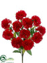 Silk Plants Direct Carnation Bush - Red - Pack of 12