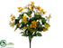 Silk Plants Direct Mini Cosmos Bush - Yellow Two Tone - Pack of 12