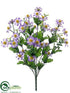 Silk Plants Direct Daisy Bush - Purple Lavender - Pack of 12