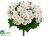 Silk Plants Direct Daisy Bush - White - Pack of 12