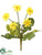 Silk Plants Direct Daisy Bush - Yellow - Pack of 48