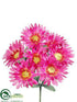 Silk Plants Direct Gerbera Daisy Bush - Cerise Two Tone - Pack of 24