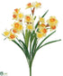 Silk Plants Direct Daffodil Bush - Yellow - Pack of 12