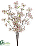 Silk Plants Direct Dogwood Bush - Pink - Pack of 12