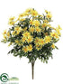 Silk Plants Direct Daisy Bush - Yellow - Pack of 12