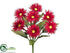 Silk Plants Direct Spider Gerbera Daisy Bush - Red - Pack of 12