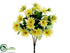 Silk Plants Direct Daisy Bush - Yellow - Pack of 12