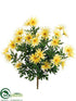 Silk Plants Direct Daisy Bush - Yellow - Pack of 12