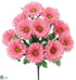 Silk Plants Direct Gerbera Daisy Bush - Coral - Pack of 12