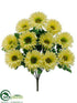 Silk Plants Direct Gerbera Daisy Bush - Green - Pack of 12