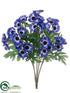 Silk Plants Direct Cineraria Bush - Blue - Pack of 12