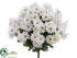 Silk Plants Direct Daisy Bush - White - Pack of 12