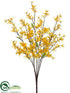 Silk Plants Direct Forsythia Bush - Yellow - Pack of 12