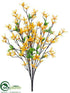 Silk Plants Direct Forsythia Bush - Yellow - Pack of 12