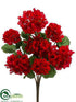 Silk Plants Direct Geranium Bush - Red - Pack of 12