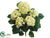 Hydrangea Bush - Green Two Tone - Pack of 6