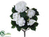 Silk Plants Direct Hydrangea Bush - White - Pack of 6