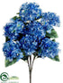 Silk Plants Direct Hydrangea Bush - Blue - Pack of 12