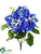 Silk Plants Direct Hydrangea Bush - Blue - Pack of 12