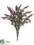 Silk Plants Direct Heather, Wild Flower Bush - Purple - Pack of 12