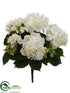 Silk Plants Direct Hydrangea Bush - White - Pack of 12