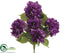 Silk Plants Direct Hydrangea Bush - Purple - Pack of 6