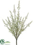 Silk Plants Direct Heather Bush - White - Pack of 12