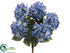 Silk Plants Direct Hydrangea Bush - Blue - Pack of 12